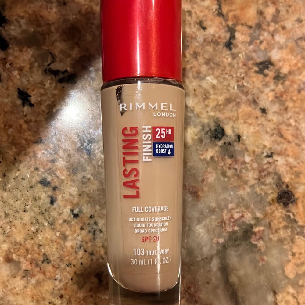 Rimmel lasting finish 25hr foundation 103 true ivory light olive